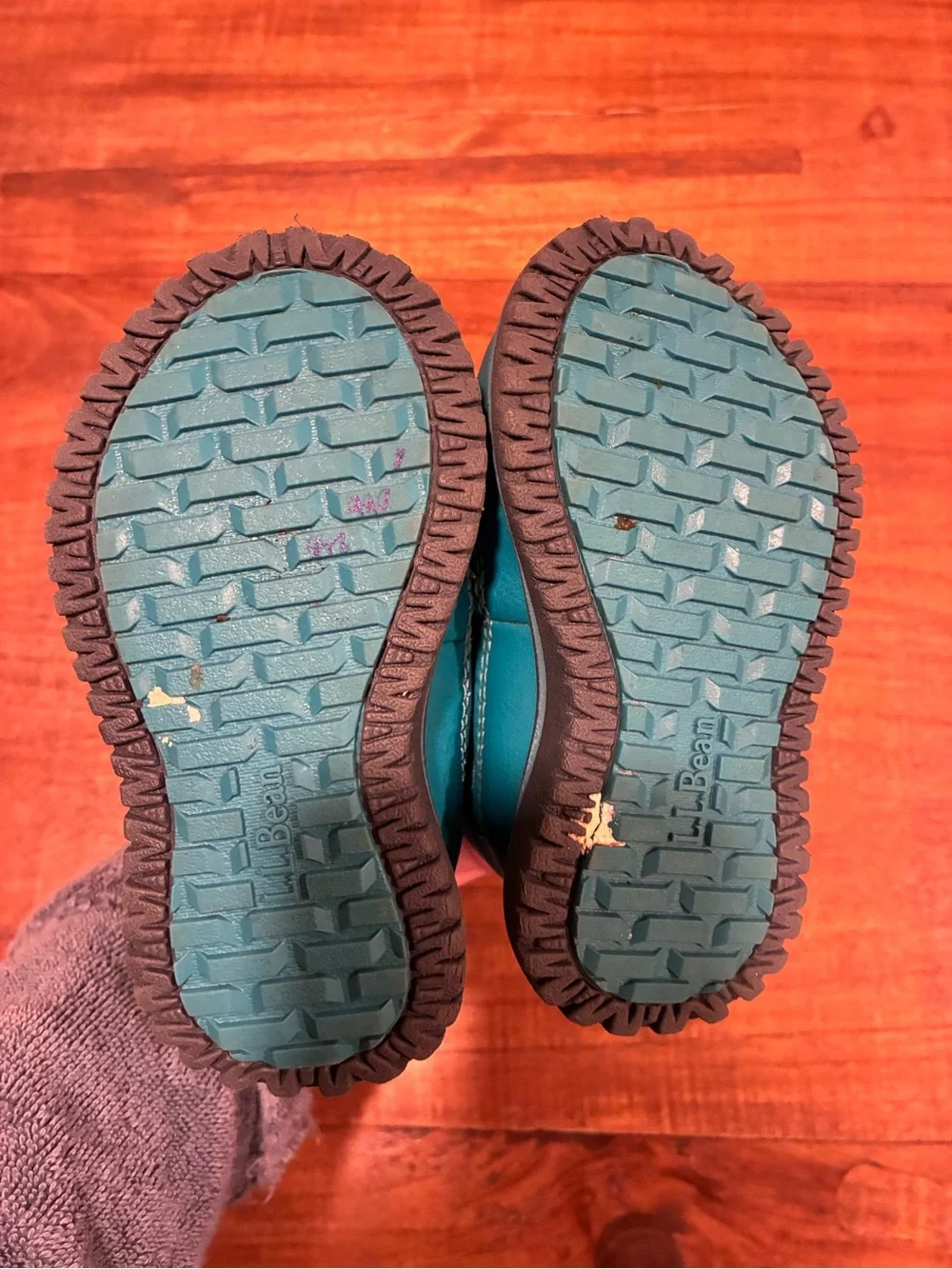 L.L. Bean Toddlers' Ultralight Winter Boots Teal Snow Boot with Toggle Size 5